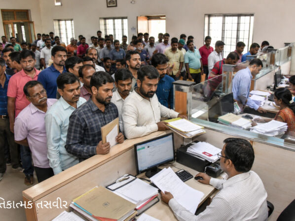 વાપીમાં 15 દિવસ સુધી દસ્તાવેજનો ટોકન ન મળતા ત્રીજા “ સબ-રજિસ્ટ્રાર” ની નિમણૂક કરવા મુખ્યમંત્રીને રજૂઆત